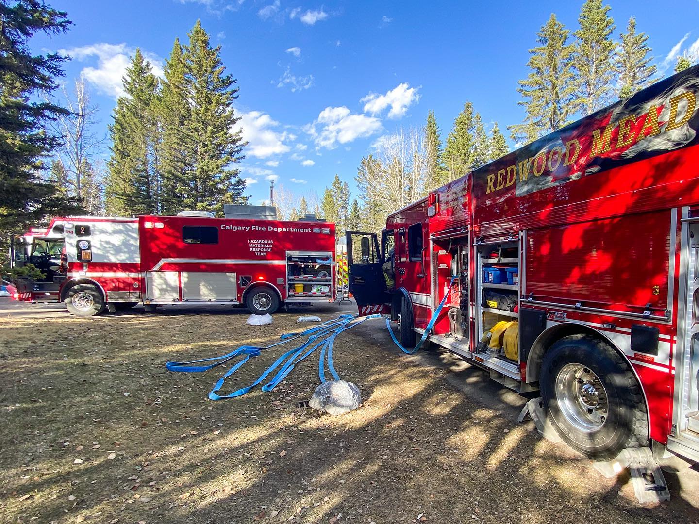 Chemical spill prompts evacuation in Redwood Meadows